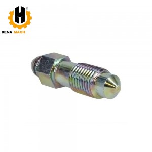 5H-3701 5H3701 7/16-20 UNF-2A Threaded Bleed Purge Screw for CAT 950GC 140GC Wheel Loader Parts