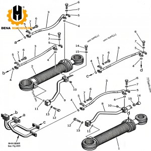 Lifting Cylinder Assembly 707-01-16181 707-01-16191 707-09-00102 707-01-07600 Hydraulic Cylinder for Komatsu Loader WA900 WA800