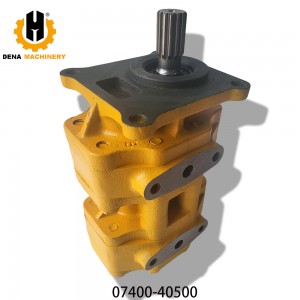 Hydraulic Gear Tandem Pump 07400-40500/0740040500/07400-30200/705-30-31203 for Bulldozer D60 D70 D75 D85 Oil Pump PC200 Retail