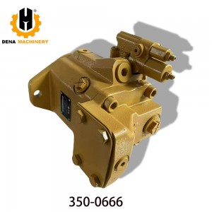Hydraulic Piston Pump 350-0666 Hydraulic Pump Fan Moto 3500666 for 416E 422E 428E 434E Backhoe Loader Replacement