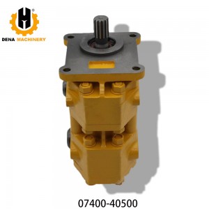 Hydraulic Gear Tandem Pump 07400-40500/0740040500/07400-30200/705-30-31203 for Bulldozer D60 D70 D75 D85 Oil Pump PC200 Retail