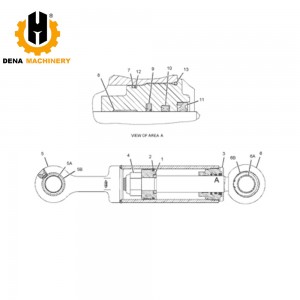 Ripper Lift Cylinder Group 3793507 3793506 CYLINDER GP-BULLDOZER TIL Assy 379-3507 379-3506 for CAT D5R LGP, D6N, D6N LGP