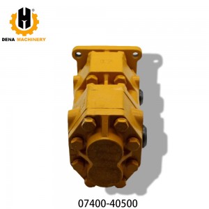 Hydraulic Gear Tandem Pump 07400-40500/0740040500/07400-30200/705-30-31203 for Bulldozer D60 D70 D75 D85 Oil Pump PC200 Retail