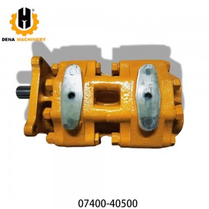 Hydraulic Gear Tandem Pump 07400-40500/0740040500/07400-30200/705-30-31203 for Bulldozer D60 D70 D75 D85 Oil Pump PC200 Retail